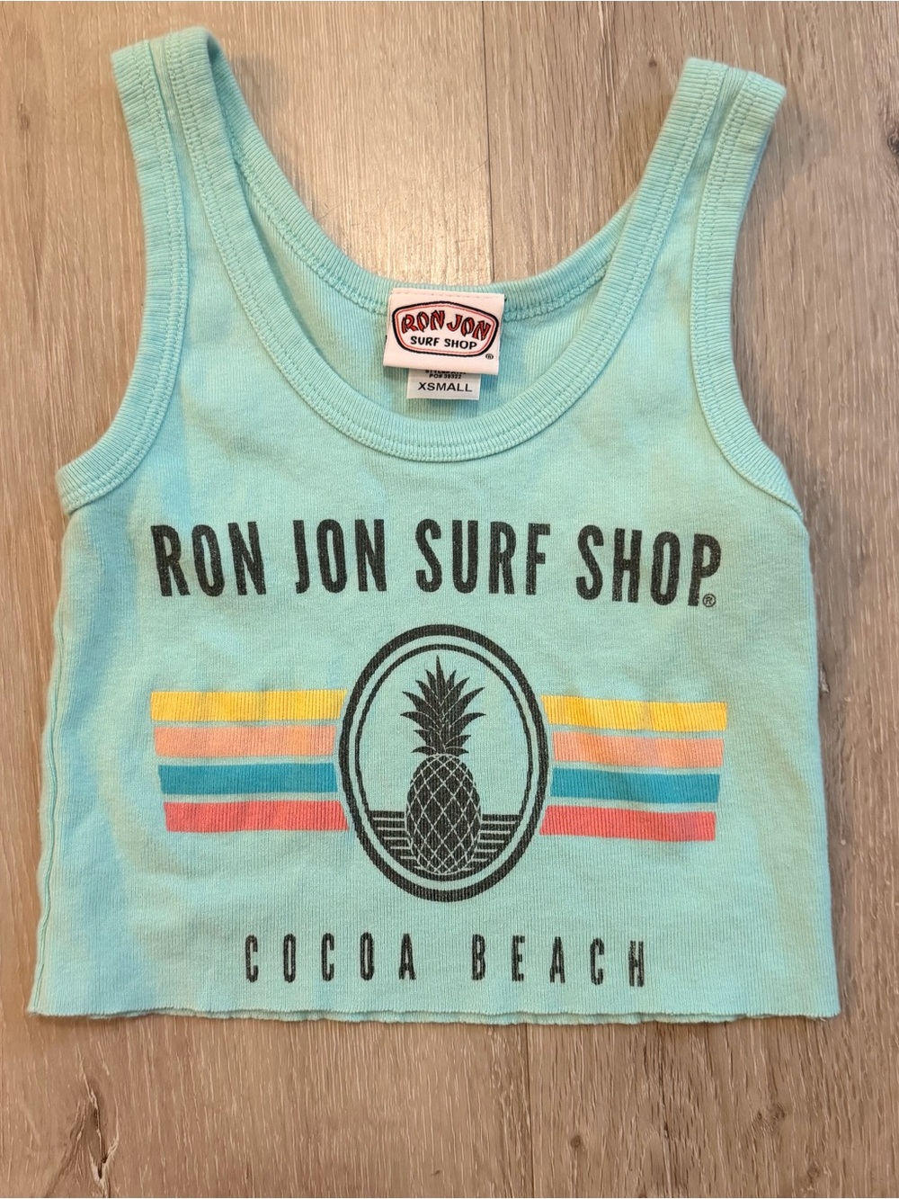 Y2K Style Ron Jon Surf Shop Pineapple Crop Top - Juniors/Kids XS